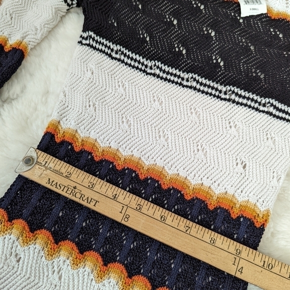 𝅺ronny KOBO crochet knit striped dress xs - Picture 11 of 13